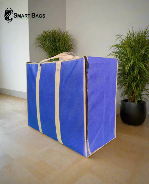 Storage Bag 120 GSM Non Woven  24*20+12 (Blue)