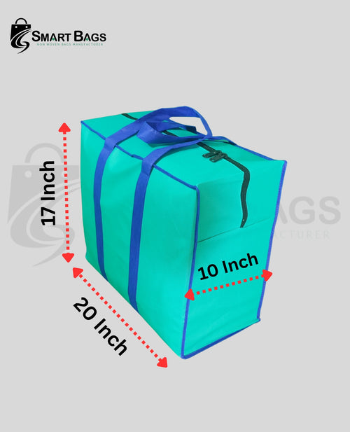Storage Bag 120 GSM Non Woven 20*17+10 (C.Green)