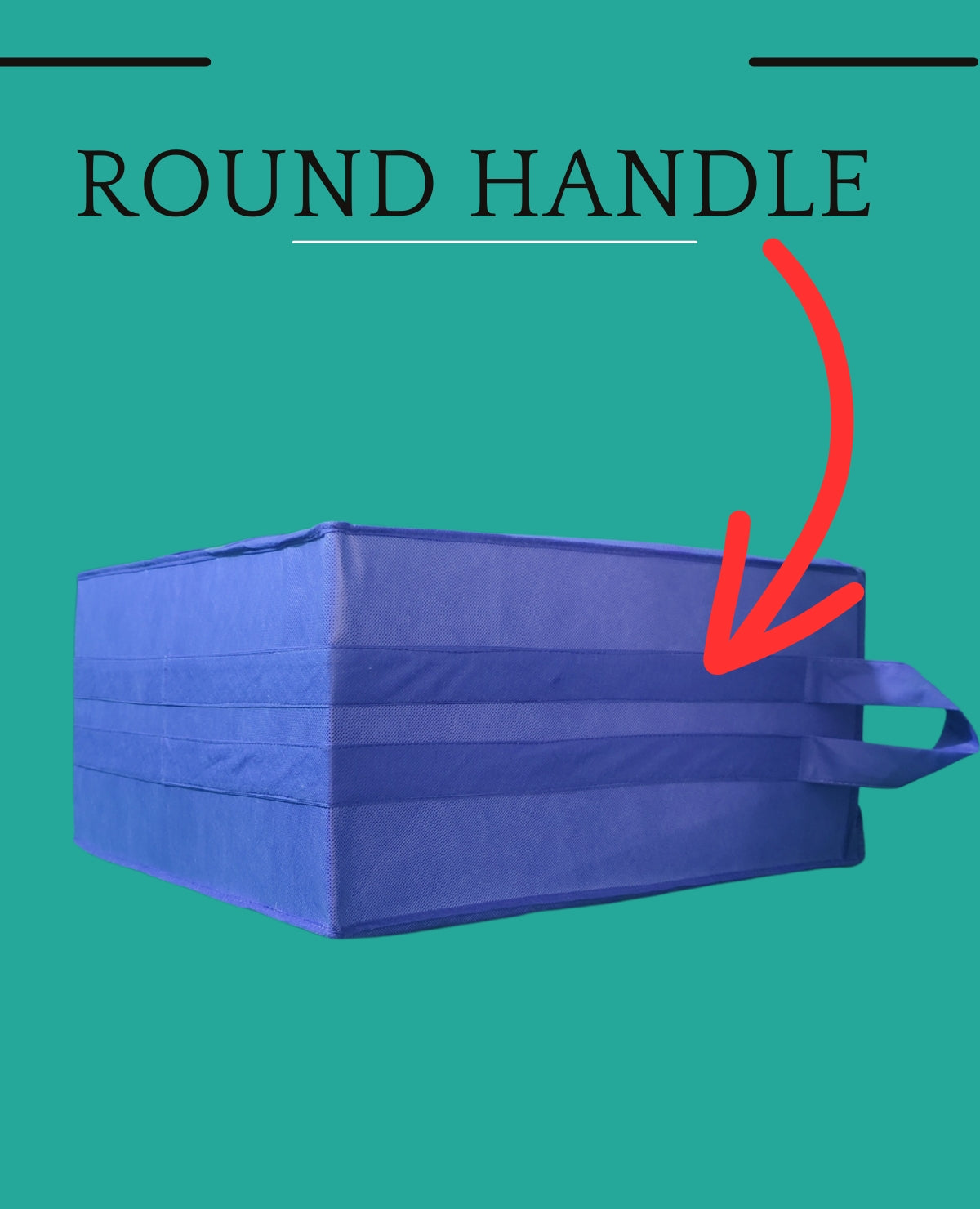 Storage Bag 120 GSM Non Woven 20*20+10 (Blue)