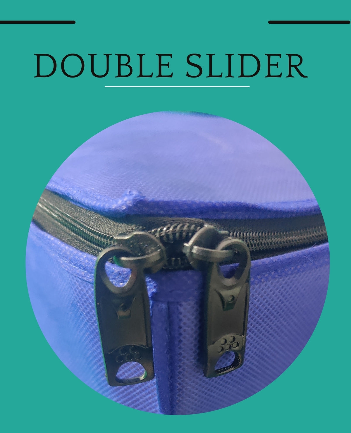 Storage Bag 120 GSM Non Woven 20*20+10 (Blue)